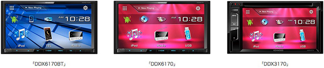 7インチ　ケンウッド　DVD CD USB iPod再生　DDX6170BT