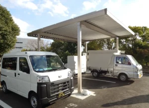 豊田通商とAZAPAが既存ガソリン車両をベースとしたバッテリー交換式コンバージョンEVおよび付随設備の開発を完了し脱炭素型物流モデルの実証を実施