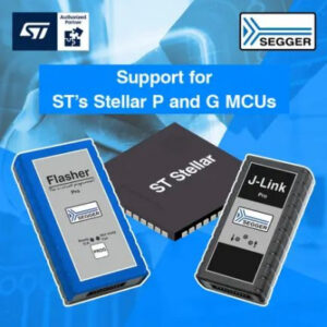 SEGGER J-LinkデバッグプローブおよびFlasherプログラミングツール、STMicroelectronics社のStellar PおよびGファミリMCUをサポート開始【ポジティブワン】