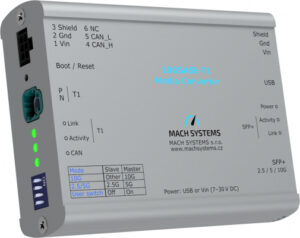 2.5/5/10G高速車載ネットワーク変換機器「10GBASE-T1 Media Converter」発表 ～ MACsec（TC17）およびスリープ/ウェイクアップ（TC10）仕様対応【ポジティブワン】