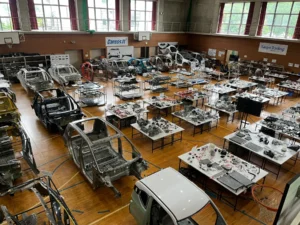 三洋貿易、国内最大級の電気自動車（EV）分解部品の展示場をリニューアル