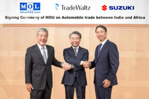 商船三井、トレードワルツ、スズキ インド・アフリカ間の自動車商流での協業に関する協力覚書を締結