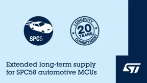 STマイクロエレクトロニクス、車載用マイコンSPC58ファミリの長期製品供給保証を20年間に延長