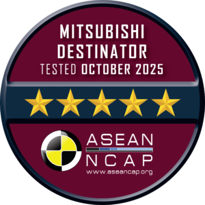 ミッドサイズSUV『デスティネーター』が2025年「ASEAN NCAP」で最高評価となる5☆を獲得【三菱自動車工業】
