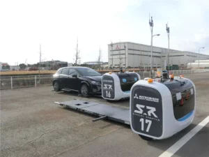 三菱重工機械システム、車両搬送ロボットの実証試験を沖縄・中城湾港で実施