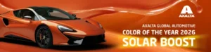アクサルタ、2026年グローバル・オートモーティブ・カラー・オブ・ザ・イヤーにオレンジ系塗色「SOLAR BOOST」を発表