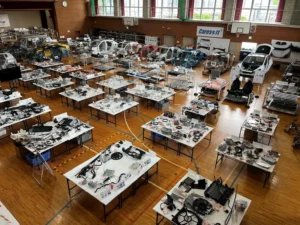 三洋貿易、国内最大級の電気自動車（EV）分解部品の展示場をリニューアル