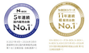 「N-BOX」が2025年度 新車販売台数 第1位を獲得【本田技研工業】